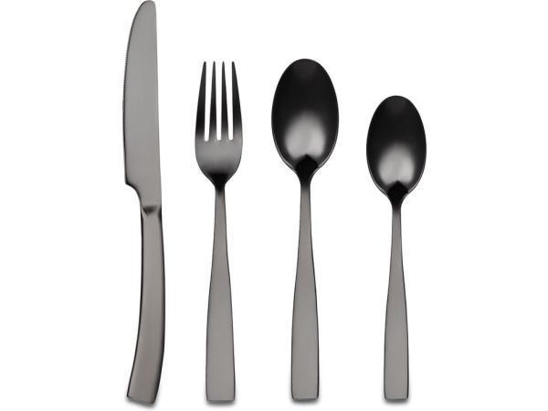 Veiling - Bestekset zwart 24-delig, Huis en Inrichting, Keuken | Bestek