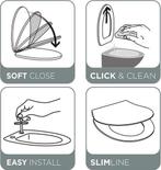 Tiger Elvas - WC bril D-vorm - Toiletbril met deksel - Soft, Verzenden, Nieuw