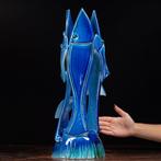 sculptuur, The Blue Fish Lamp - 560 mm - Artistiek