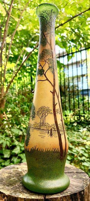 LEGRAS (1839-1916) - Vaas - Zeer grote geëmailleerde vaas, Antiek en Kunst, Kunst | Designobjecten