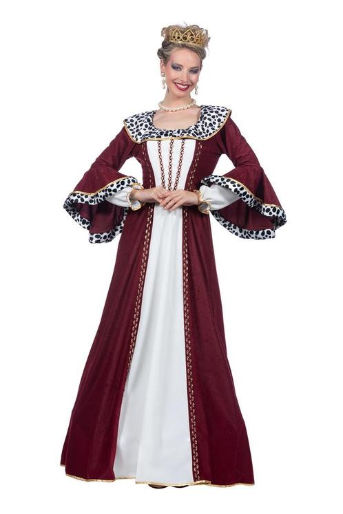 Luxe Koninginnen Jurk Bordeaux, Kleding | Dames, Carnavalskleding en Feestkleding, Nieuw, Ophalen of Verzenden