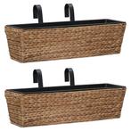 vidaXL Plantenbakken 2 st waterhyacint, Overige materialen, Minder dan 30 cm, Verzenden, Nieuw