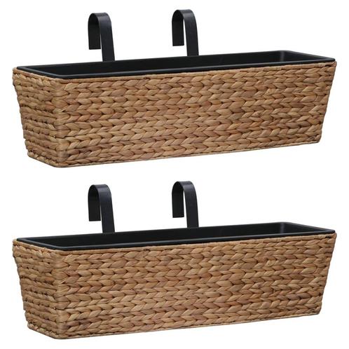 vidaXL Plantenbakken 2 st waterhyacint, Tuin en Terras, Bloembakken en Plantenbakken, 60 tot 100 cm, Nieuw, Overige materialen