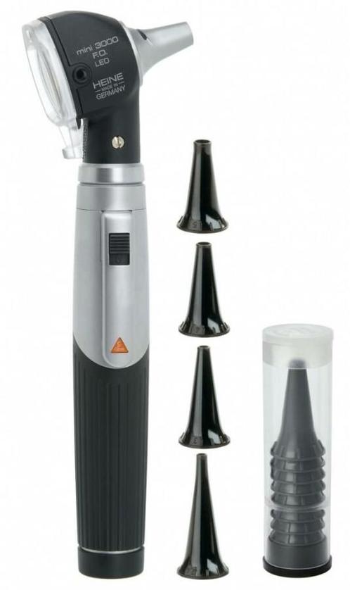 Heine Mini 3000 LED F.O. Otoscoop Met 5 x oortips 2,5 en 4mm, Diversen, Verpleegmiddelen, Nieuw, Verzenden