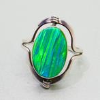 No Reserve Price - 2-Sided Opal Swivel - Ring Zilver