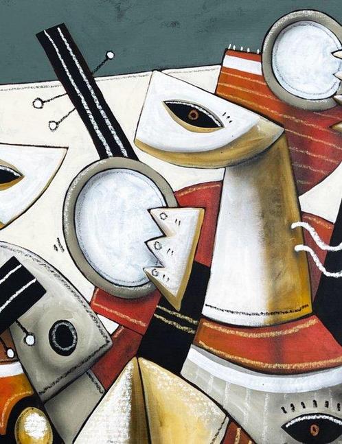 SKEPA - Le trio (XXL), Antiek en Kunst, Kunst | Schilderijen | Modern