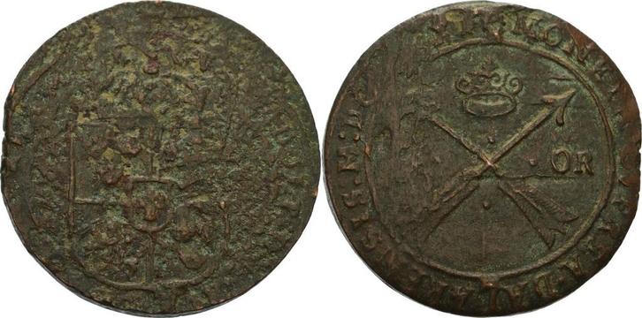 Öre 1629, Schweden Gustav Ii Adolf 1611-1632, Postzegels en Munten, Munten | Europa | Niet-Euromunten, Verzenden