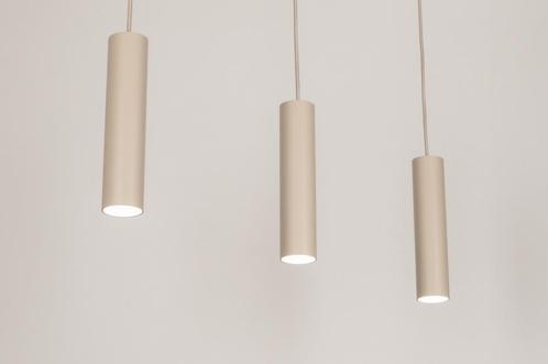 Rietveld Hanglampen - Wit, Beige, Zand - Metaal, Aluminium, Huis en Inrichting, Lampen | Hanglampen, Verzenden