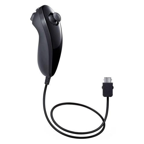 Nintendo Wii / Wii U Nunchuk - Zwart (Nunchuck), Spelcomputers en Games, Spelcomputers | Nintendo Consoles | Accessoires, Zo goed als nieuw