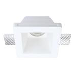 Plafond inbouwspot GU10 | Trimless | 100x100mm | Wit, Ophalen of Verzenden, Nieuw