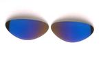 Aviator Goggle retro verwisselbare lens Blauw gebogen, Motoren, Verzenden, Nieuw met kaartje