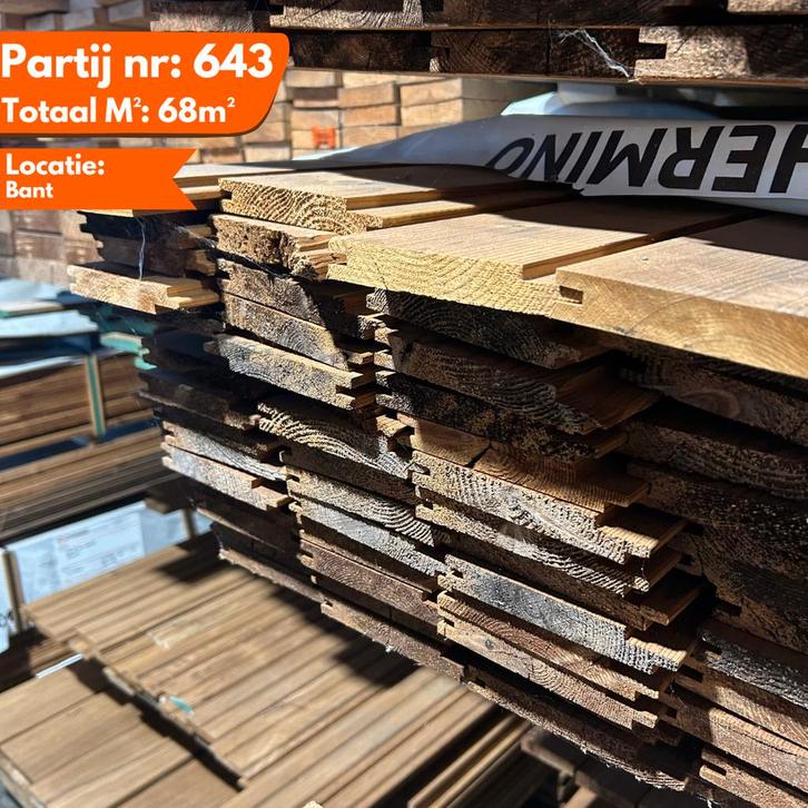 Thermo Vuren Channelsiding 6000x140x20mm, Doe-het-zelf en Verbouw, Platen en Panelen, Ophalen of Verzenden