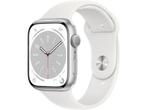 Apple Watch Series 8, 41mm, GPS, aluminium Zilver (Wit), Sieraden, Tassen en Uiterlijk, Smartwatches, Verzenden, Zo goed als nieuw