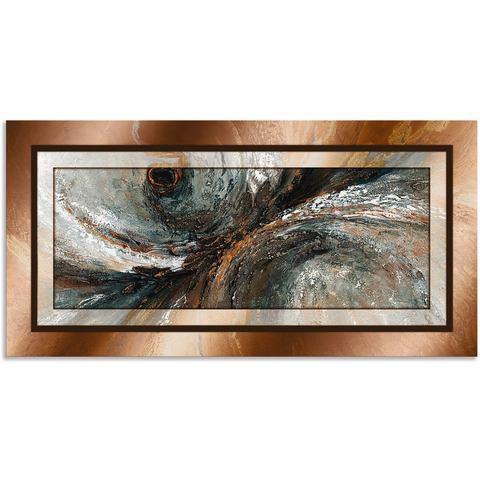Artland Artprint Goud abstract 2 als artprint van, Huis en Inrichting, Woonaccessoires | Schilderijen, Tekeningen en Foto's, Nieuw