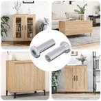 vidaXL Slotmoer 2 pcs Zilver M6 x 15 mm Staal, Verzenden, Nieuw