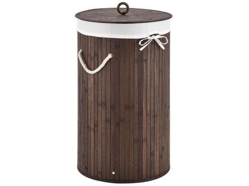 Veiling - Bamboe Wasmand Curly - 55 Liter - Bruin, Huis en Inrichting, Overige Huis en Inrichting, Nieuw