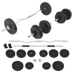 Halterset 30kg - Complete Set! Retourdeal -35%, Ophalen of Verzenden, Nieuw, Halterset