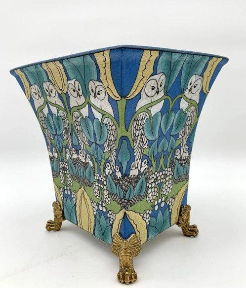 Jardinière (2) - Brons, Porselein, Antiek en Kunst, Kunst | Designobjecten