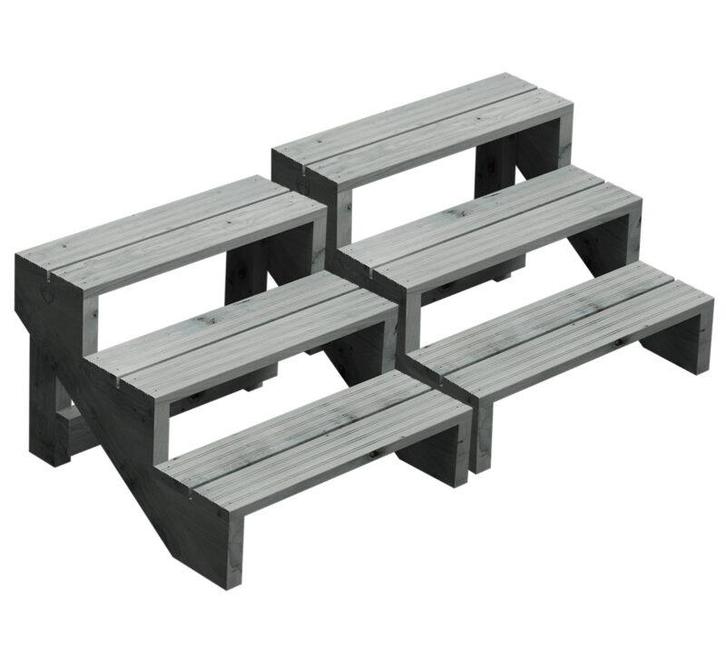 Dubbele trap (nieuwe model), Tuin en Terras, Zwembad-toebehoren, Overige typen, Nieuw, Ophalen of Verzenden