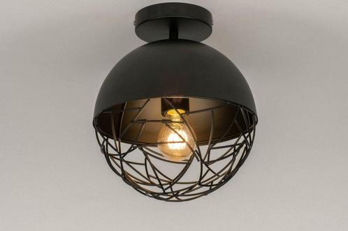Rietveld Plafondlampen - Zwart - Metaal, Huis en Inrichting, Lampen | Plafondlampen, Verzenden