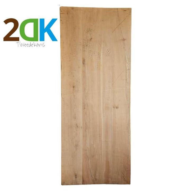 2dk blad massief eiken 240x95 cm dik 4 cm, Huis en Inrichting, Tafels | Eettafels, Nieuw, Ophalen of Verzenden