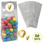 Fako Bijoux® - Uitdeelzakjes Met Sluitstickers - 20 Stickers, Verzenden, Nieuw