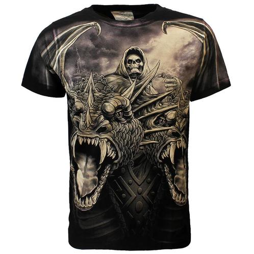 Rock Eagle Biker The Serpent Double Headed Dragon T-Shirt, Kleding | Heren, T-shirts, Verzenden