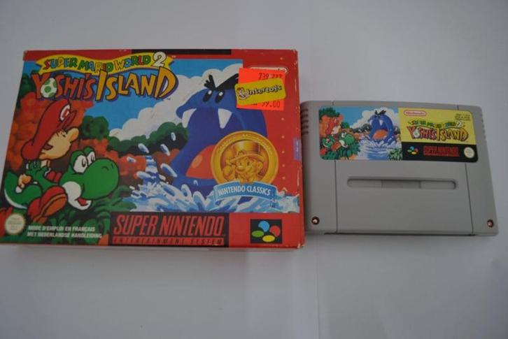 Super Mario World 2: Yoshis Island - Nintendo Classics, Spelcomputers en Games, Games | Nintendo Super NES, Zo goed als nieuw