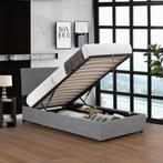 Eenpersoonsbed Juva met matras en opbergruimte 90x200 cm gri, Huis en Inrichting, Verzenden, Nieuw