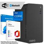 Core i7 compleet - WiFi + BT + Windows + Office 2024 (Word,, Computers en Software, Desktop Pc's, Nieuw