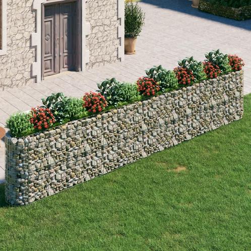 vidaXL Gabion plantenbak verhoogd 540x50x100 cm, Tuin en Terras, Bloembakken en Plantenbakken, 100 cm of meer, Nieuw, Metaal, 60 cm of meer