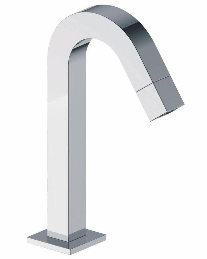 Kappa toiletkraan staand gebogen vierkant  chroom, Doe-het-zelf en Verbouw, Sanitair, Nieuw, Verzenden