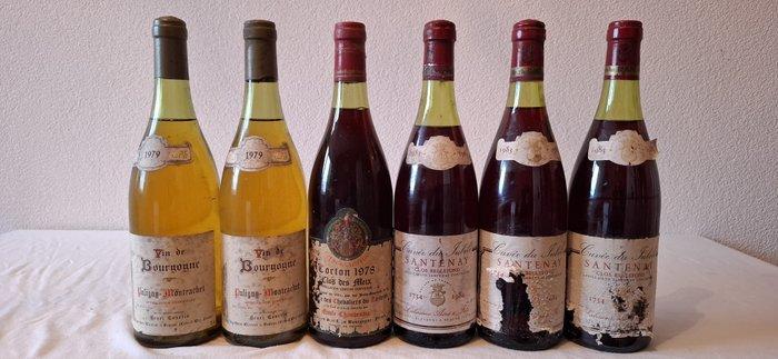 1979 x 2 Henri Courtin Puligny-Montrachet, 1978 Emile, Verzamelen, Wijnen