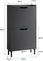 2dekans | SoBuy Schoenenkast - FSR151-SCH - MDF & -, Huis en Inrichting, Kasten | Schoenenkasten, Ophalen of Verzenden, Zo goed als nieuw