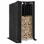 vidaXL Haardhoutrek met regenhoes 100x100x200 cm, Huis en Inrichting, Haarden, Verzenden, Nieuw