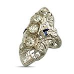 Ring Platina, Exclusieve platinum 1,01 ct diamant- en, Nieuw