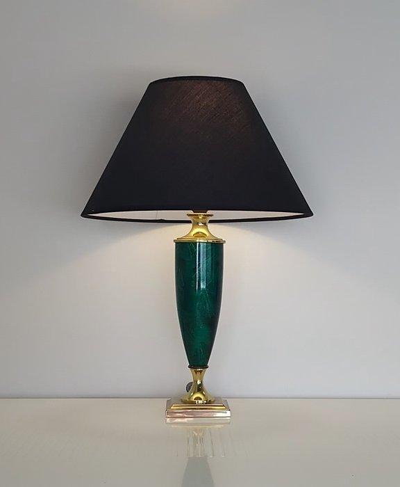 Le Dauphin - Tafellamp - Hars, Keramiek, Messing - Pied nep, Antiek en Kunst, Curiosa en Brocante