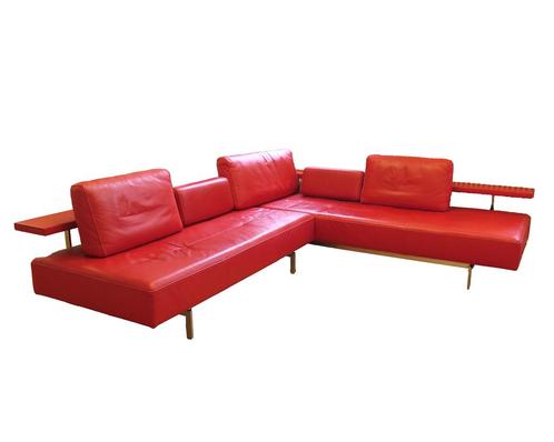 Christian Werner (1959), Huis en Inrichting, Banken | Bankstellen, 250 tot 300 cm, 125 tot 150 cm, Hoekbank, Gebruikt, Leer