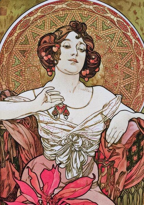 Alphonse Mucha (1860-1939) (after) - The Precious Stones:, Antiek en Kunst, Kunst | Tekeningen en Foto's