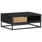 vidaXL Salontafel 90x60x35 cm massief mangohout, Huis en Inrichting, Tafels | Salontafels, 50 tot 100 cm, Verzenden, Nieuw, 50 tot 100 cm