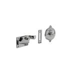 Intersteel WC-overslag met bocht vrij/bezet - nikkel glans, Doe-het-zelf en Verbouw, Hang- en Sluitwerk, Verzenden, Nieuw