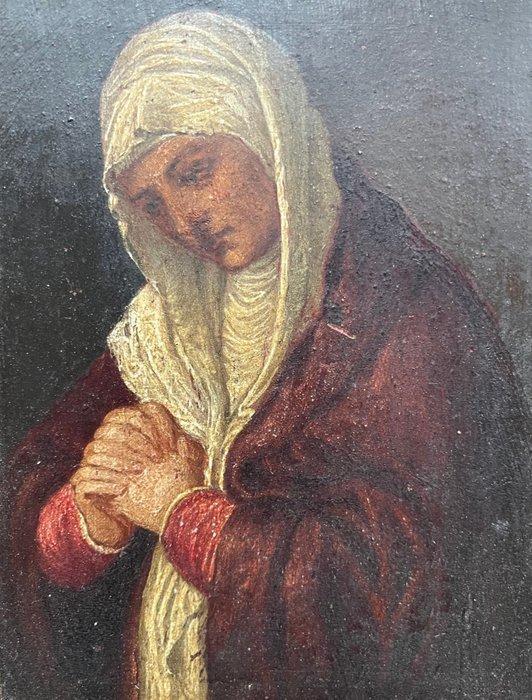 Italienische Schule (XVIII), nach Tizian - Mater Dolorosa, Antiek en Kunst, Kunst | Schilderijen | Klassiek