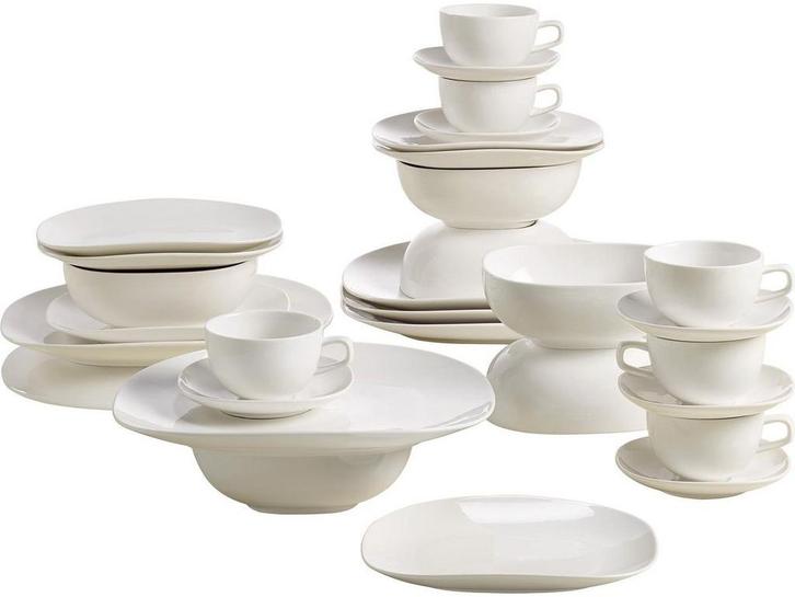 Maxwell & Williams Bisou - Serviesset - 30 delig - Wit (30, Huis en Inrichting, Woonaccessoires | Overige, Nieuw, Verzenden