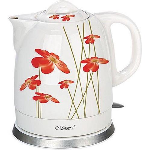 Maestro MR-066-RED FLOWERS electric kettle 1., Huis en Inrichting, Keuken | Keukenbenodigdheden, Verzenden