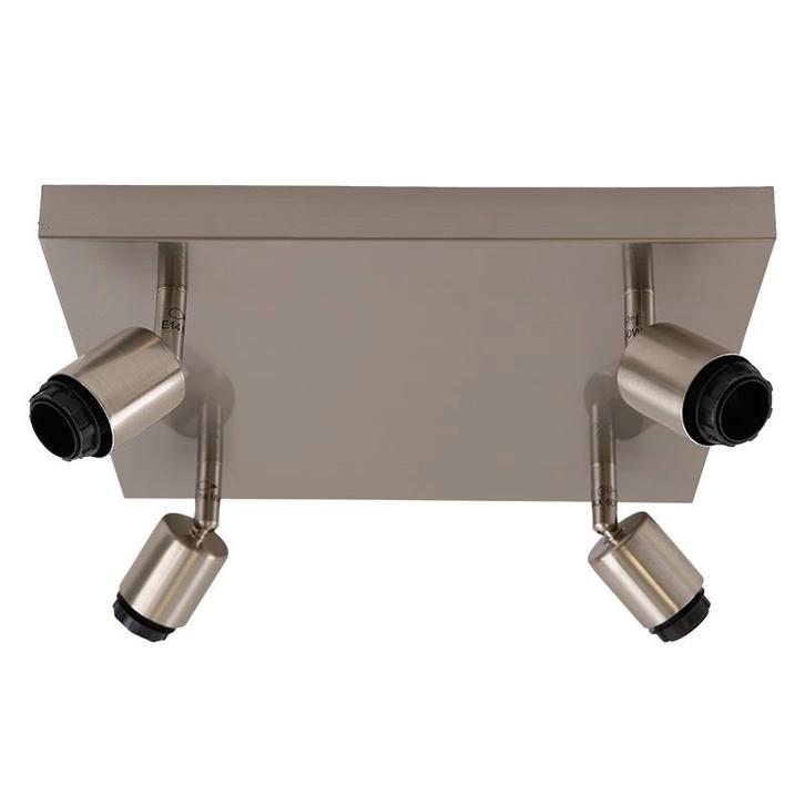 Aluminium plafondfitting zilver, Rika, Huis en Inrichting, Lampen | Plafondlampen, Nieuw, Metaal, Ophalen of Verzenden