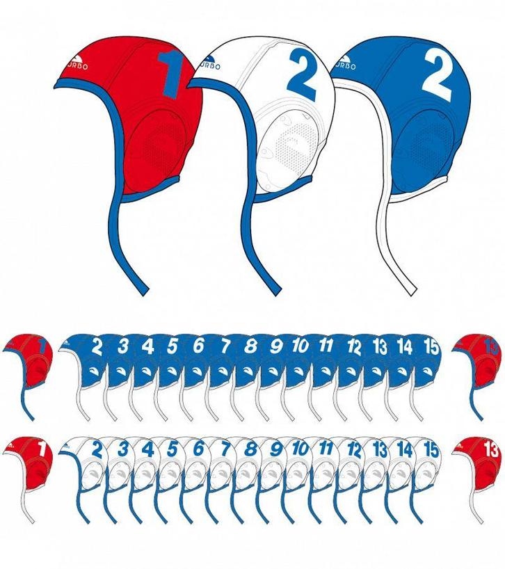 Voordeelbundel Turbo minipolo waterpolo cap set (size XS/S), Watersport en Boten, Waterpolo, Nieuw, Verzenden