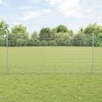 vidaXL Gelast Draadhek met 44 U-Palen Zilver 1.2x50 m Staal, Verzenden, Nieuw, IJzer