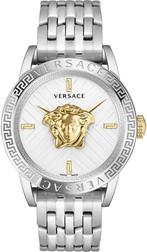 Versace VESN00522 V-Code Restyling herenhorloge 43 mm, Overige merken, Staal, Staal, Verzenden