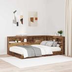 vidaXL Opberghoofdbord met plank Oud hout 120 cm Bewerkt, Verzenden, Nieuw, Bruin, Hout