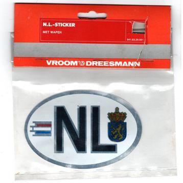 V&D Originele Vintage NL Sticker voor Auto beschikbaar voor biedingen